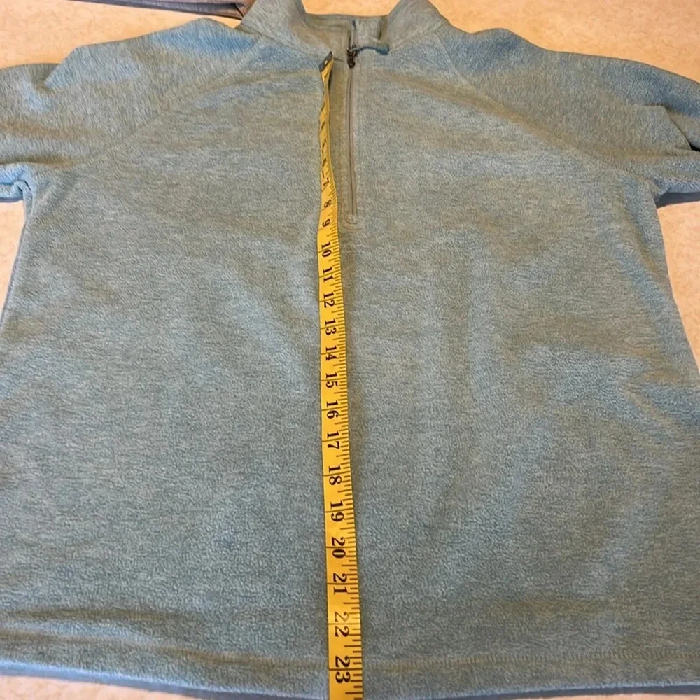 Eddie Bauer Light Teal Half-Zip Pullover Sweatshirt - Picture 10 of 10